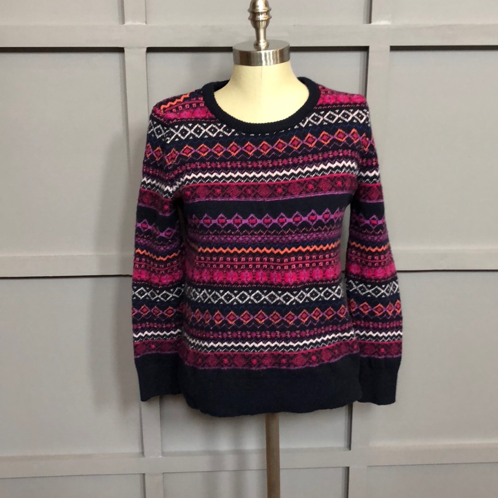 Ann Taylor LOFT holiday sweater 3/4 sleeves sz S